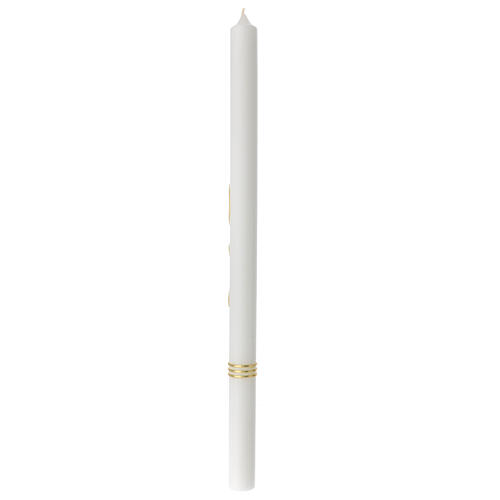 Confirmation Communion candle with golden XP 500x30 mm 3