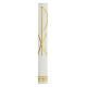 Confirmation Communion candle with golden XP 500x30 mm s2