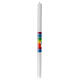 Cero arcobaleno calice argento 500x30 mm s1