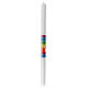 Rainbow candle silver chalice 500x30 mm s1