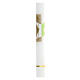 Cero calice spighe verde beige 500x30 mm s2