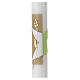 Cero calice spighe verde beige 500x30 mm s2