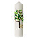 Candela Albero della Vita fedi cuori 275x70 mm s1