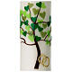 Candela Albero della Vita fedi cuori 275x70 mm s2
