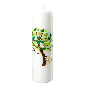 Tree of Life candle hearts ring 275x70 mm