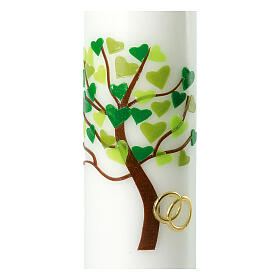 Tree of Life candle hearts ring 275x70 mm