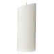 Unity candle oval light blue beige heart 230x90 mm s4