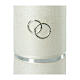 Pearly candle wedding rings 230x70 mm s2