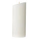 Candela ovale matrimonio glitter panna 230x90 mm s4