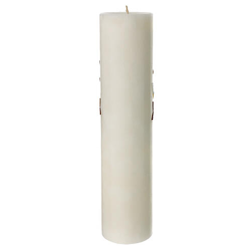 Wedding candle with golden tree 300x70 mm 4