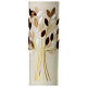 Wedding candle with golden tree 300x70 mm s2