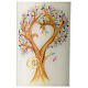 Wedding candle, heart-shaped tree of life, 230x90 mm s2