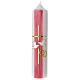 Magenta wedding candle dove 265x60 mm s1