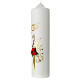 Wedding candle, rings and bouquet of roses, 275x70 mm s3