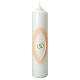 Unity candle alcove with gold rings 265x60 mm s1