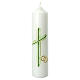 Wedding candle, green cross, 265x60 mm s1
