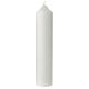 Candle with colored cross wedding rings 265x60 mm s3