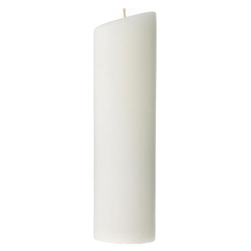 Unity candle with grey heart rhinestone 240 mm 4
