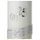 Silver anniversary candle, rings and 25 number, 175x70 mm s2