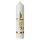 Golden anniversary candle, cross rings and number, 265x60 mm s1