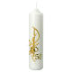 Golden anniversary candle, Chi-Rho and rings, 215x50 mm s1