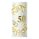 Gold anniversary candle rings 165x50 mm s2