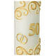 Gold anniversary candle rings 165x50 mm s2