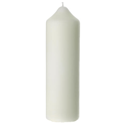 Candela 50 nozze oro fiori 165x50 mm 4