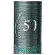 Vela verde satinado 50 plata 150x60 mm s2
