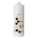 Candle for 60th anniversary, red roses, 225x70 mm s1