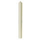 Marian candle with cross and golden M 60x6 cm s4