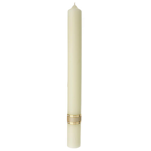 Kerze Ave Maria mit goldenen Sternen, 600x60 mm 5