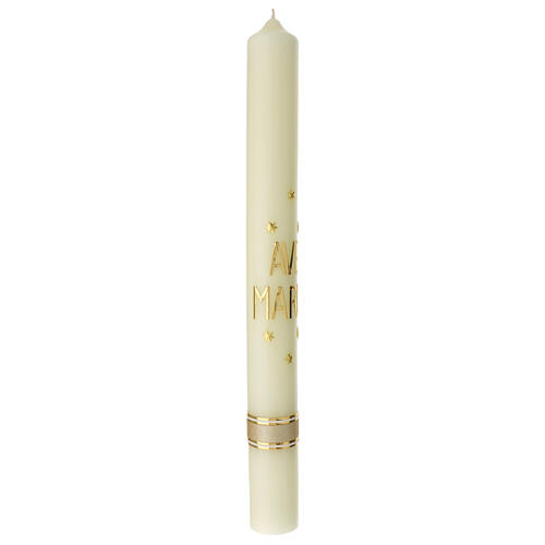 Ave Maria candle with golden stars 60x6 cm 3