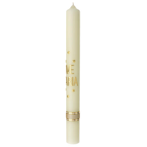 Ave Maria candle with golden stars 60x6 cm 4