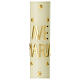 Ave Maria candle with golden stars 60x6 cm s2