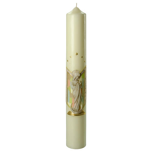 Virgin Mary candle relief colored niche 600x80 mm 1