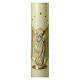 Virgin Mary candle relief colored niche 600x80 mm s2