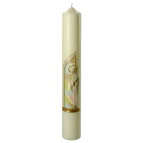 Kerze Maria mit Jesuskind, 600x80 mm