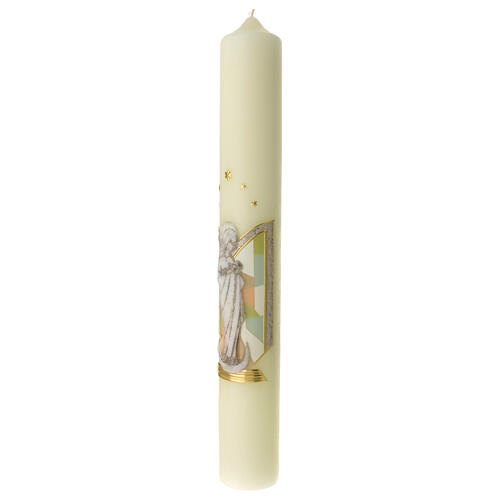 Kerze Maria mit Jesuskind, 600x80 mm 3