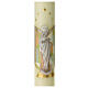 Kerze Maria mit Jesuskind, 600x80 mm s2