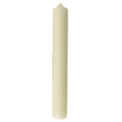 Círio Nossa Senhora em relevo decoração multicolorida 60x8 cm 4