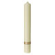 Marian candle with golden cross red M 600x80 mm s3