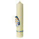 Cero avorio Maria Bambino velo azzurro 400x80 mm s3