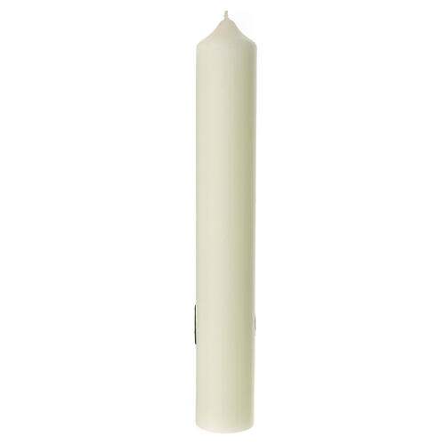 Kerze Ave Maria mit weißen Lilien, 400x60 mm 4