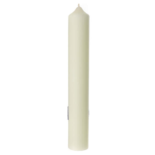 Cero Ave Maria gigli bianchi 400x60 mm 4