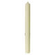 Marian candle with cross and golden crown 60x6 cm s4
