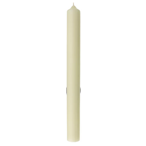 Marian candle cross golden crown 600x60 mm 4