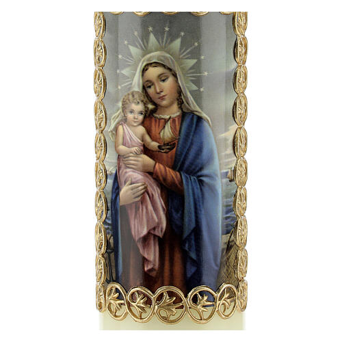 Bougie Vierge à l'Enfant image 165x50 mm 2