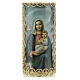 Candela Madonna Gesù Bambino cornice oro 165x50 mm s2