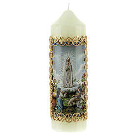 Kerze Unsere Liebe Frau aus Fatima, 165x50 mm